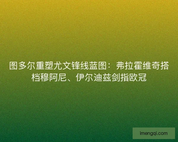 图多尔重塑尤文锋线蓝图：弗拉霍维奇搭档穆阿尼、伊尔迪兹剑指欧冠